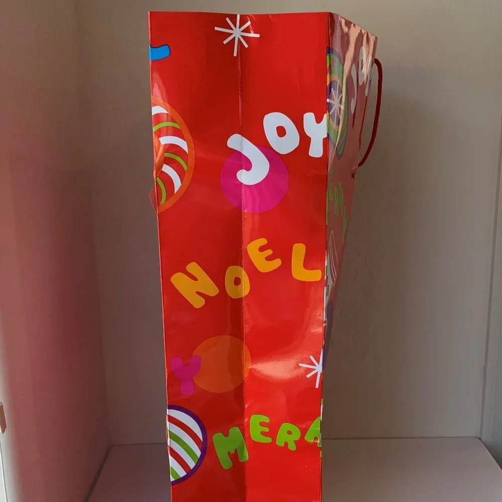 Huge Gift Bag Christmas Holidays Joy Noel X-Large Size 27 x 20